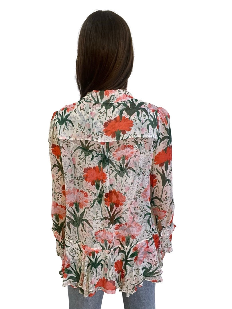 Erdem Multi-Colour Floral Blouse. Size: M