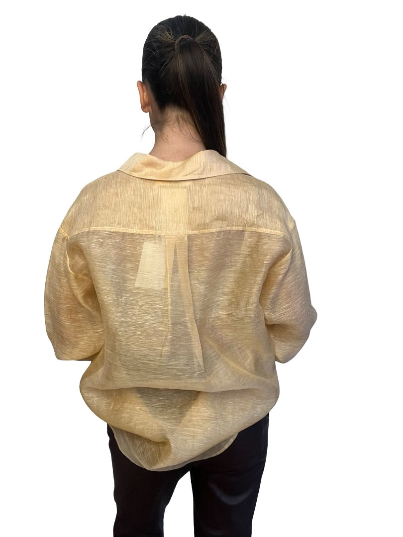 Zimmermann Tangerine Tama Shirt. Size: 0