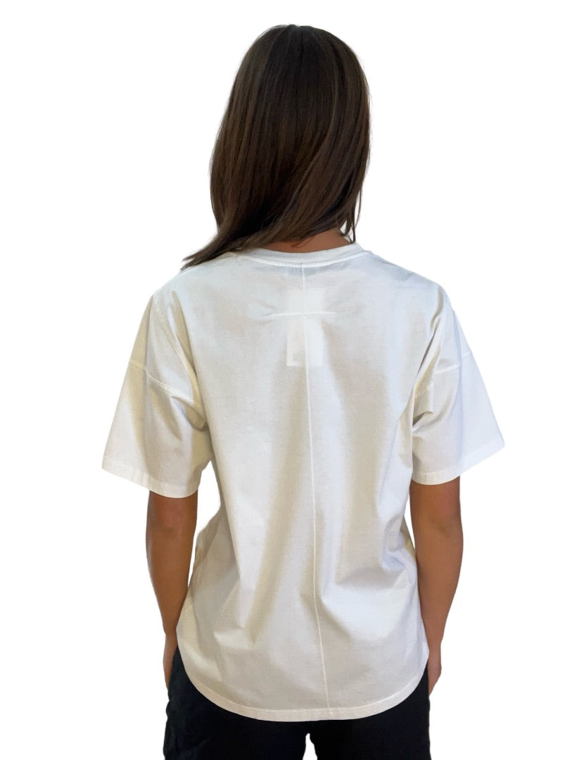 Scanlan Theodore White Cotton T-Shirt. Size: M