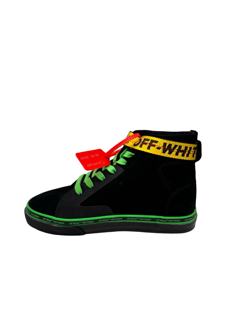 Off-White Black Caution Strap Sneakers. Size: 40