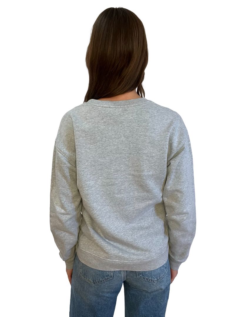 Alexander McQueen Grey Crewneck w/ Metallic Gold Font. Size: S