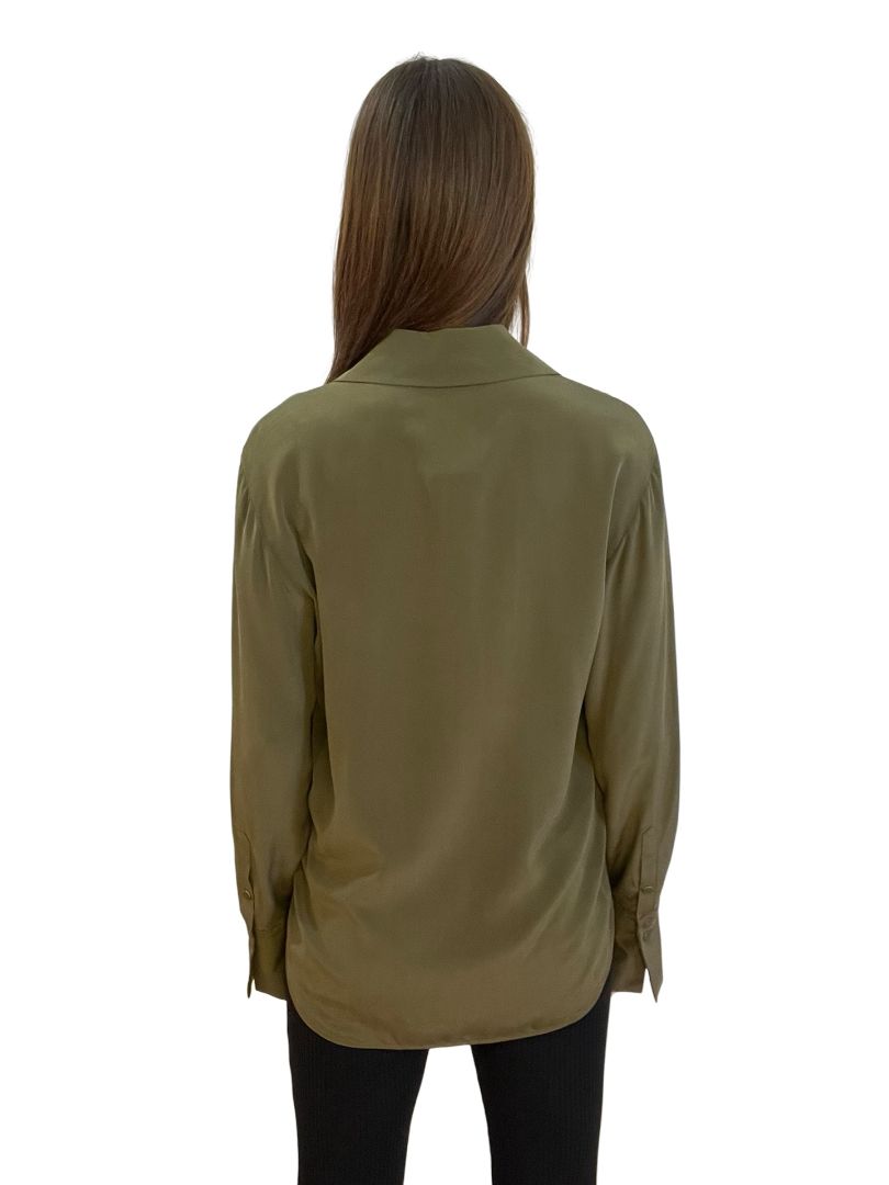 Camilla & Marc Khaki Olivier Button Down Blouse. Size: 6