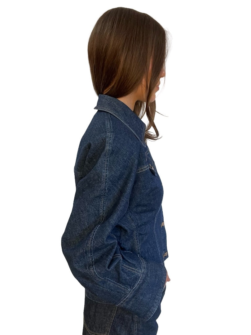 Scanlan Theodore Dark Blue Denim Jacket. Size: 8