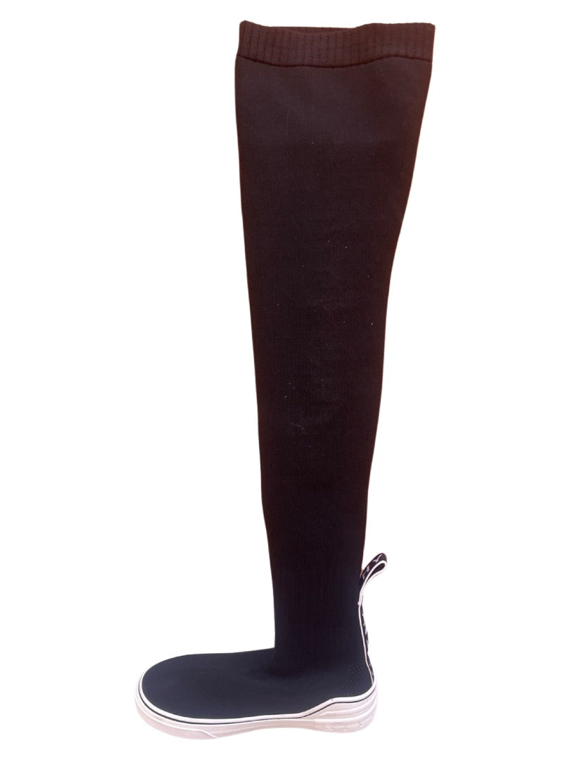 Givenchy Black & White Thigh High Sneaker Boot. Size: 35