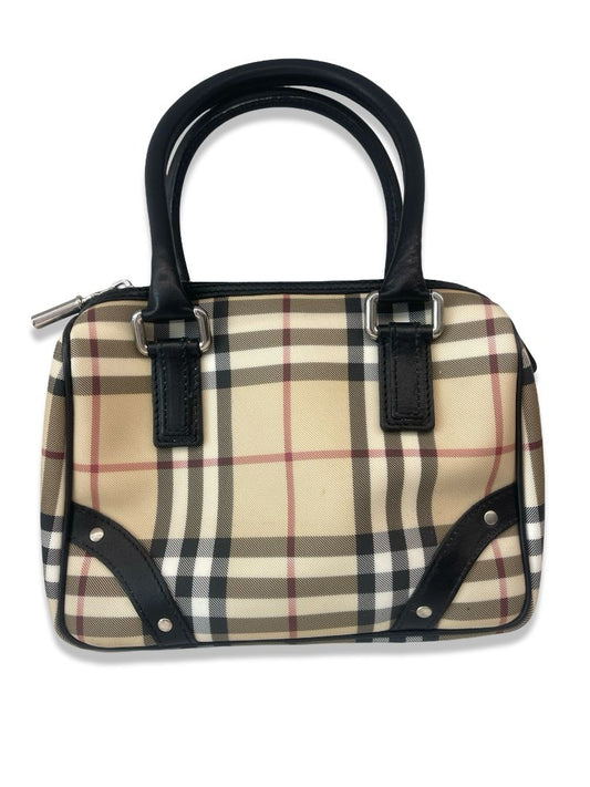 Burberry Check Mini Bowling Handbag & Wallet.