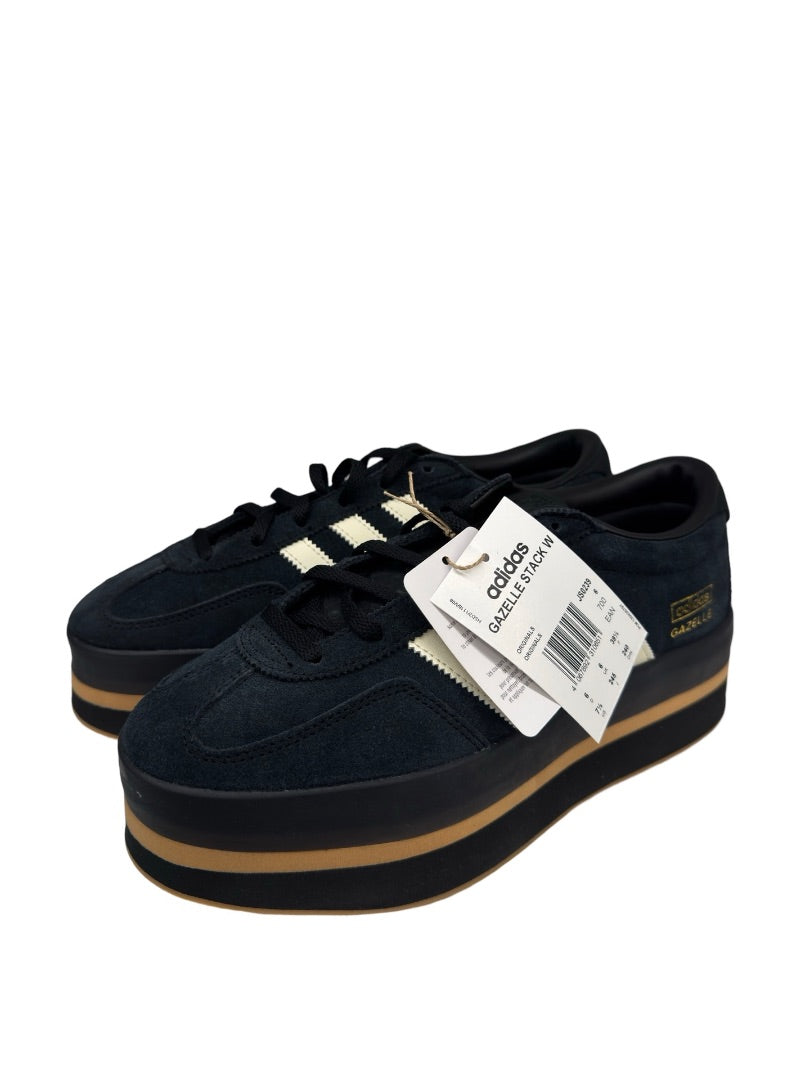 Adidas Black Gazelle Stack Runner. Size: 39.3