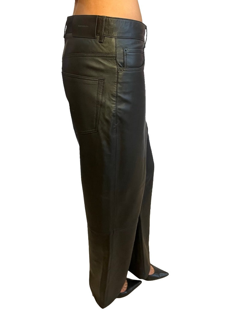 Wardrobe NYC Black Leather Pants. Size: XS