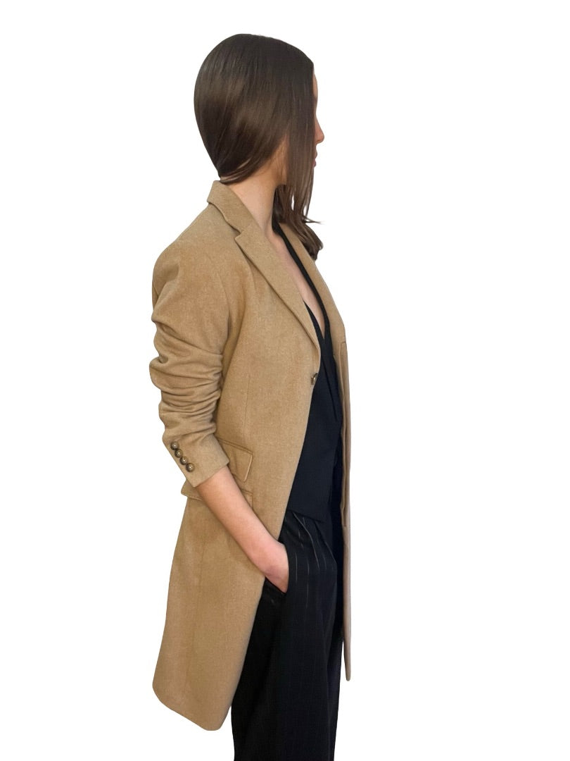 Polo Ralph Lauren Camel Cashmere Blend Ralph Lauren Polo Coat. Size: 2