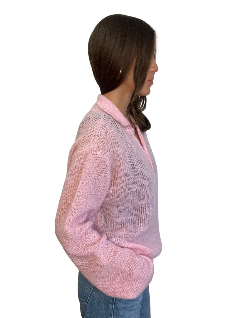 Rika Studios Pink Mohair Longsleeve Knit. Size: S