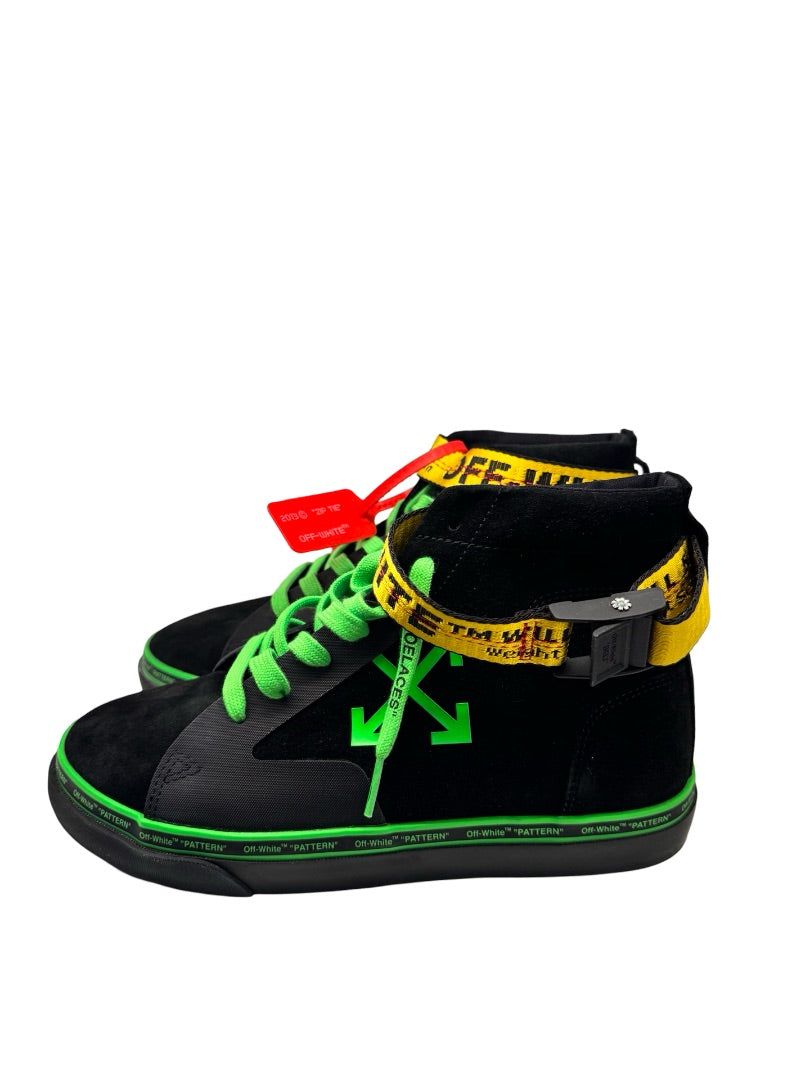 Off-White Black Caution Strap Sneakers. Size: 40