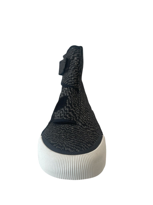 Lanvin Black / White High Top Velcro Sneaker. Size: 7