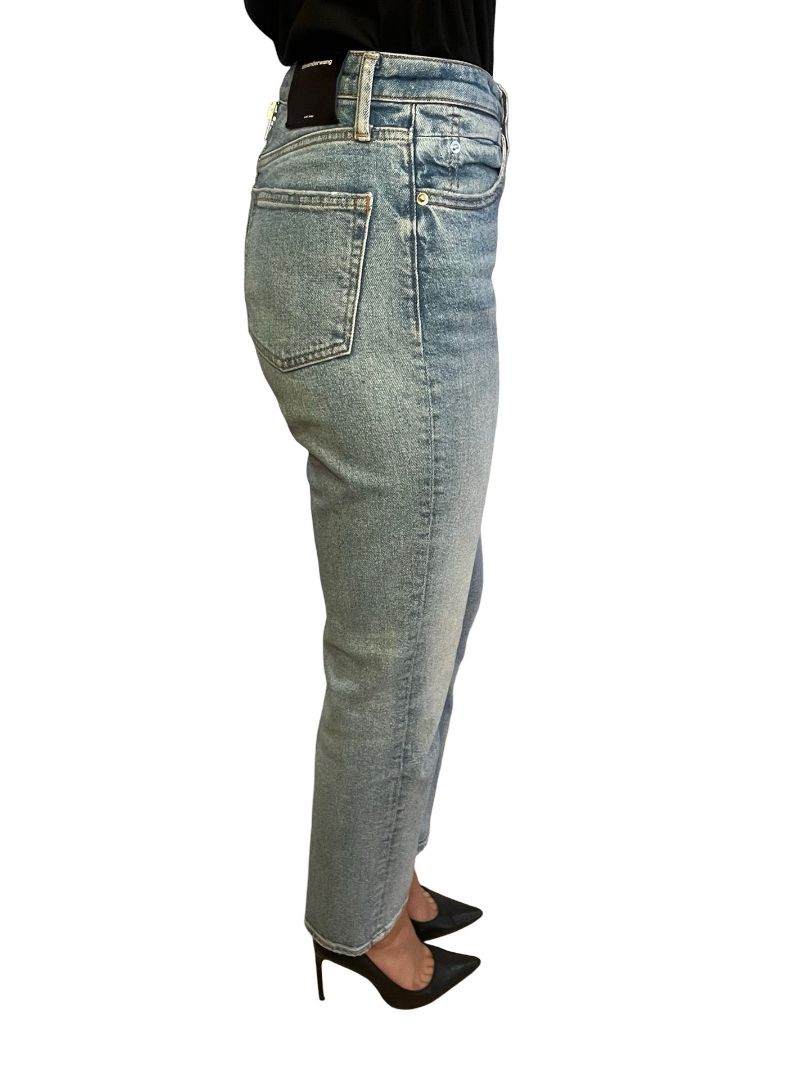 alexanderwang.t Blue Zipper Back Jeans. Size: 27