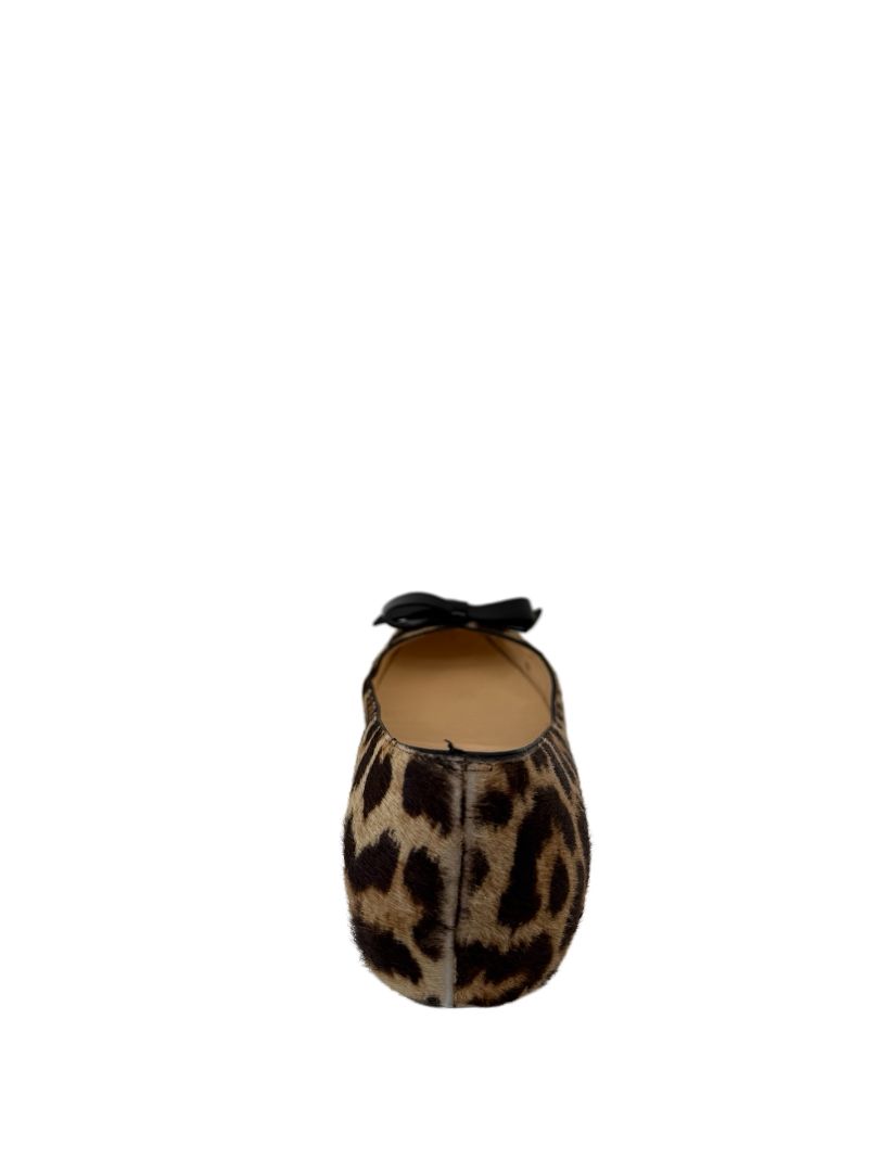 Christian Louboutin Leopard Ballet Flats W Bow. Size: 37.5