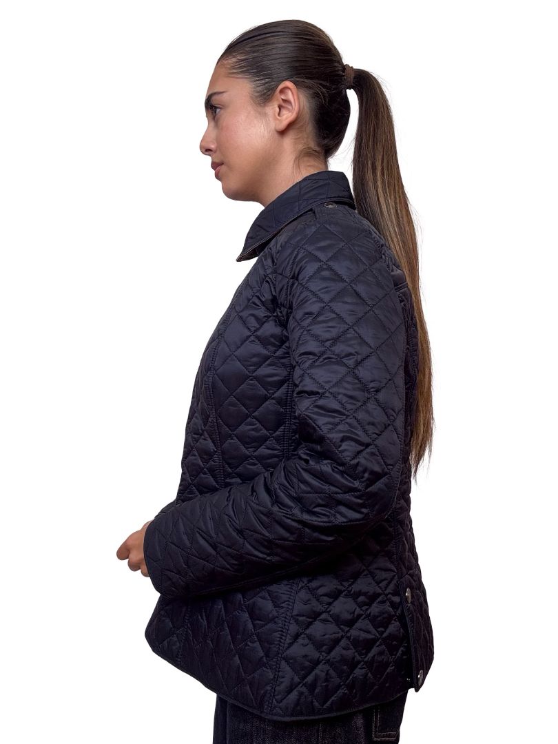 Burberry Brit Navy Quilted Jacket. Size: M