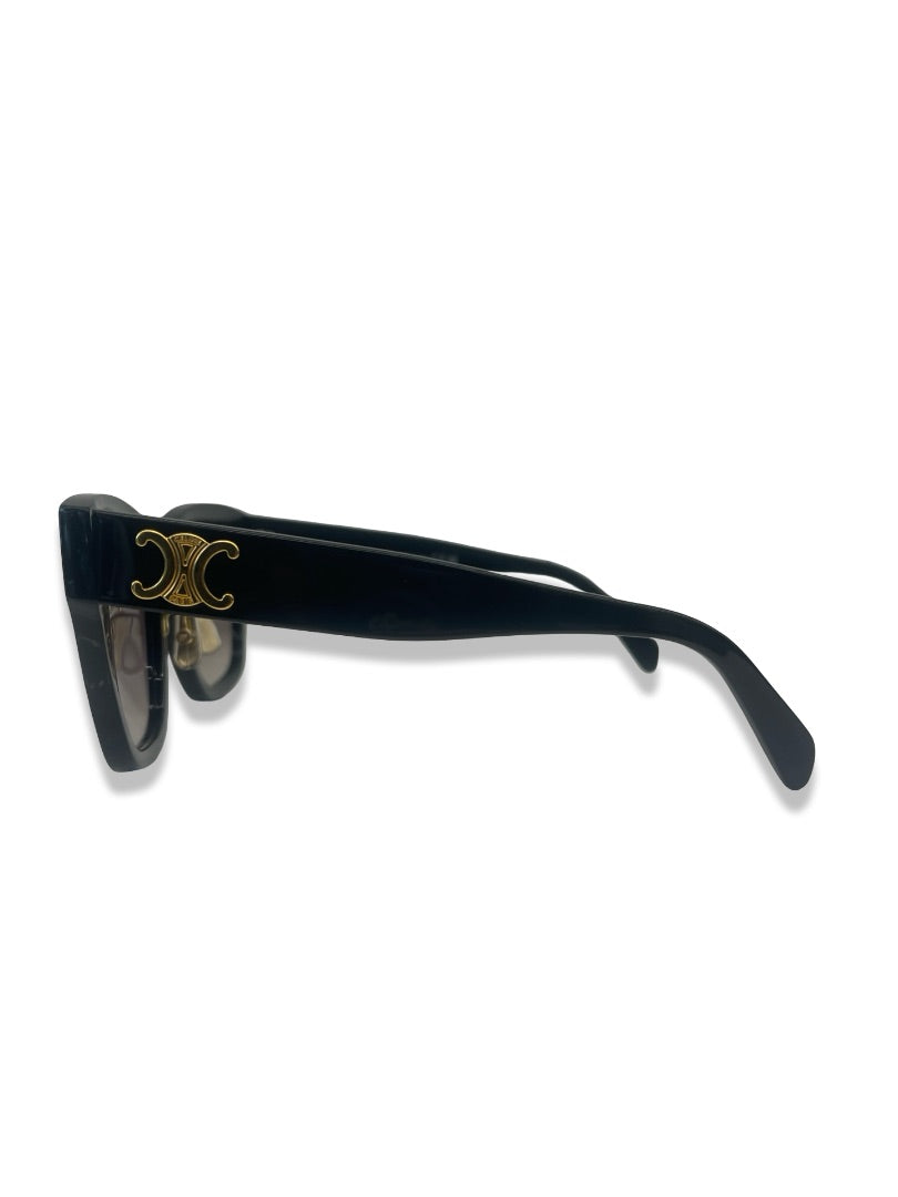 Celine Black Triomphe Sunglasses.