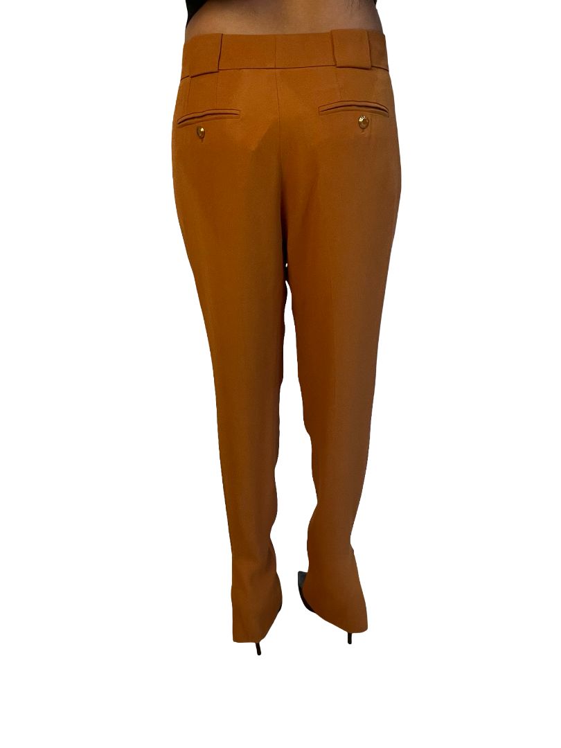 Gucci Burnt Orange / Black Two Tone Trousers. Size: 38