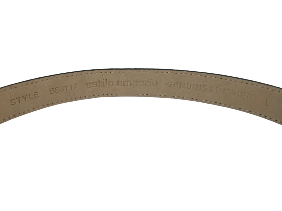 Estilo Emporio Green Croc Leather Belt. Size: L