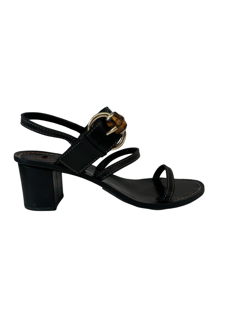 Gucci black block heels hotsell
