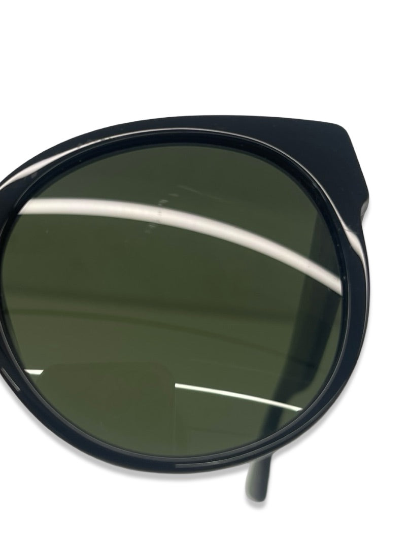 Gucci Black Sunglasses w/ Gucci Stripe.