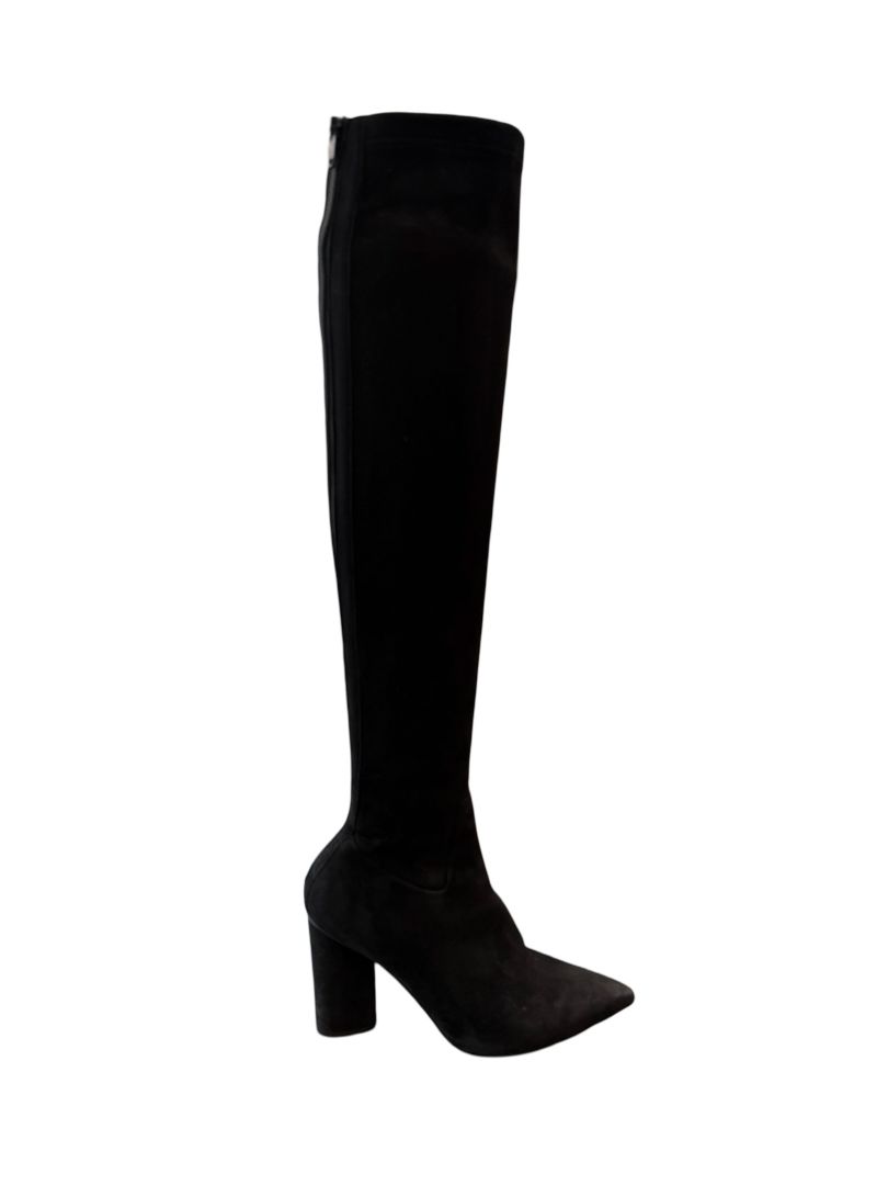 Scanlan Theodore Black Over-The-Knee Suede Boots. Size: 37