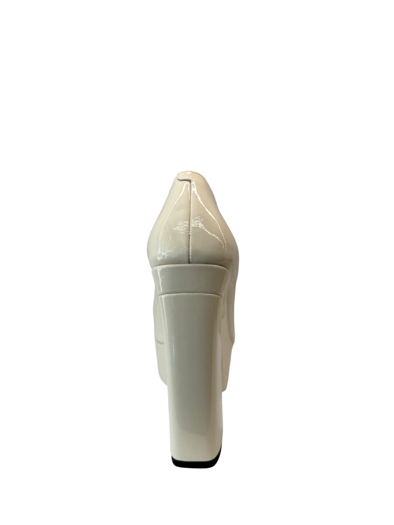 Jimmy Choo Off-White Diamond Tilda 140mm Pumps. Size: 39