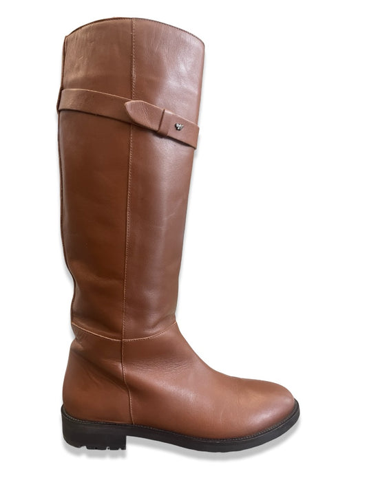 Weekend MaxMara Brown Leather Riding Boots. Size: 40
