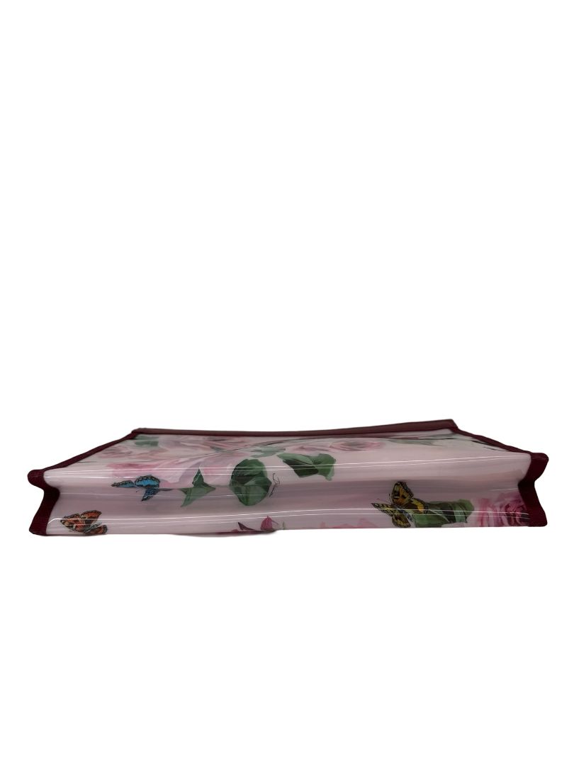 Dolce & Gabbana Pink Floral Print Cosmetic Bag. Size: OS