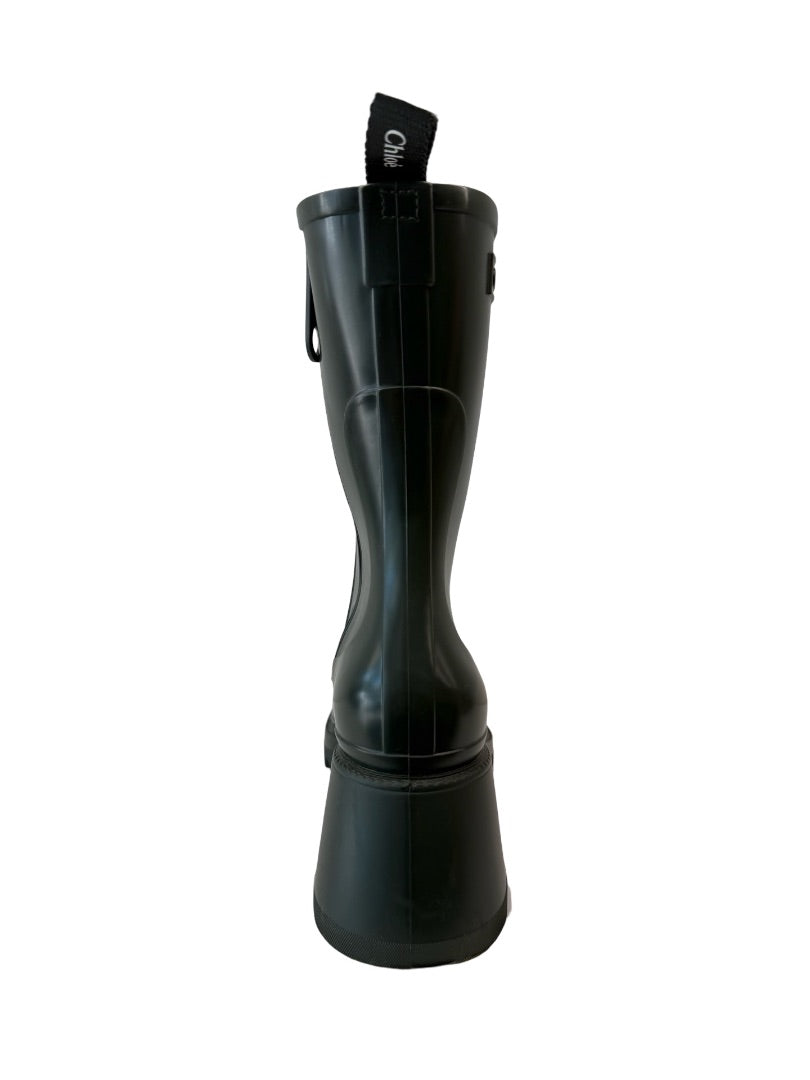 Chloe Green Betty Rain Boots. Size: 39