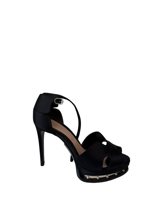 Alexander McQueen Black Stud Stilettos. Size: 37