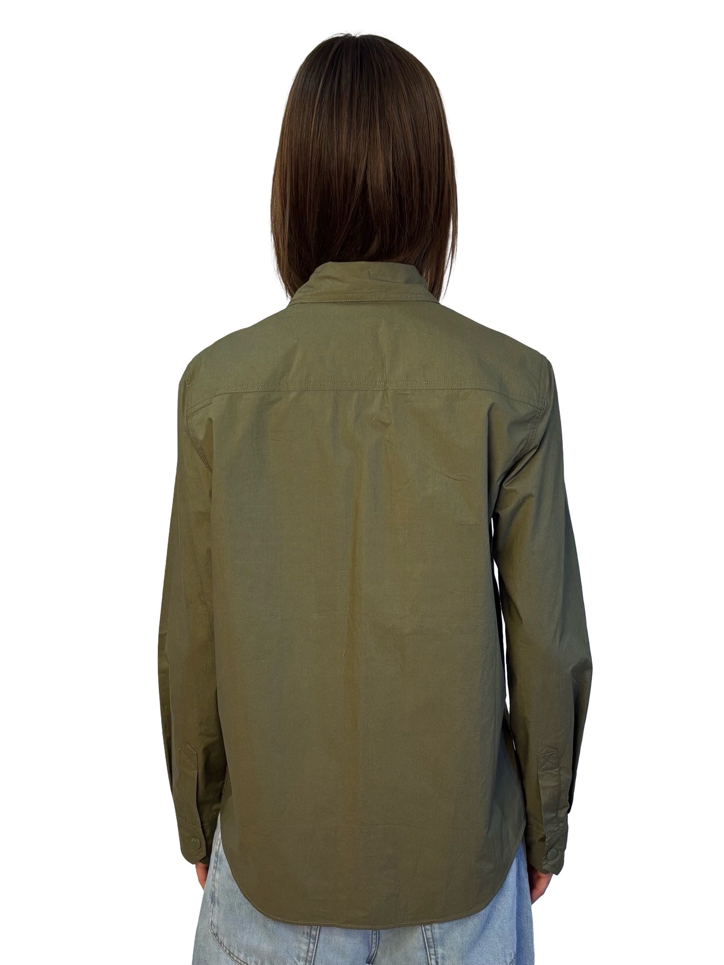 Zadig & Voltaire Khaki Cotton Pocketed Shirt. Size: L