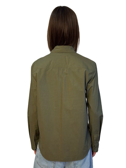 Zadig & Voltaire Khaki Cotton Pocketed Shirt. Size: L