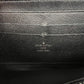 Louis Vuitton Black Eli Leather Zip Wallet. Size: Small