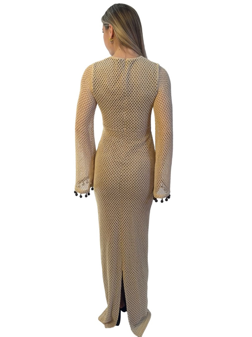 Andrea Iyamah Cream 'Teri' Crochet Dress. Size: XS