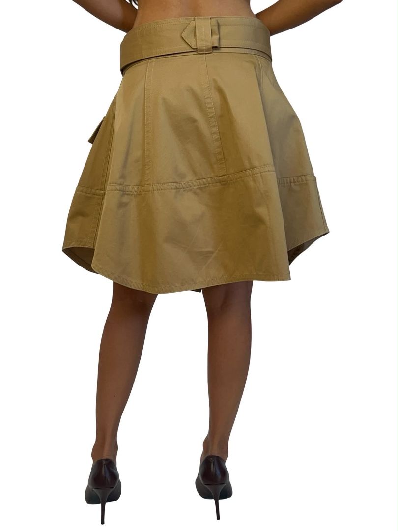 Zimmermann Khaki A Line Cargo Skirt. Size: 1