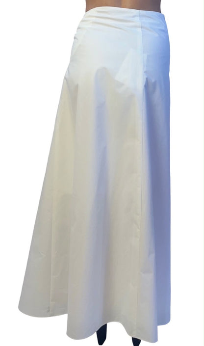 Bianca Spender White 'Nostalgia' Cotton Wrap Skirt. Size: S