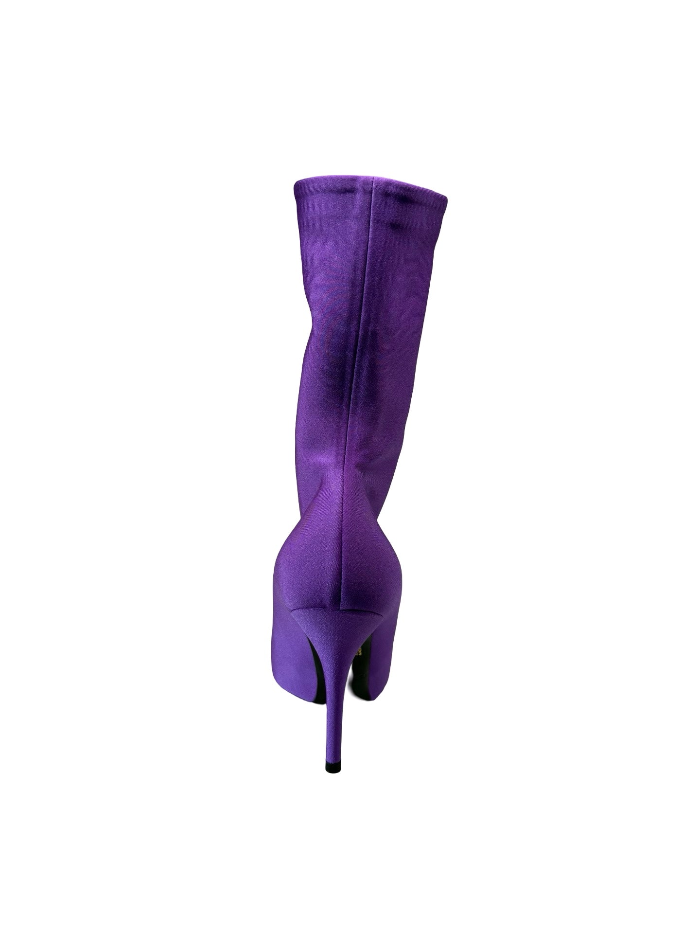 Balenciaga Purple Spandex Heels. Size: 36