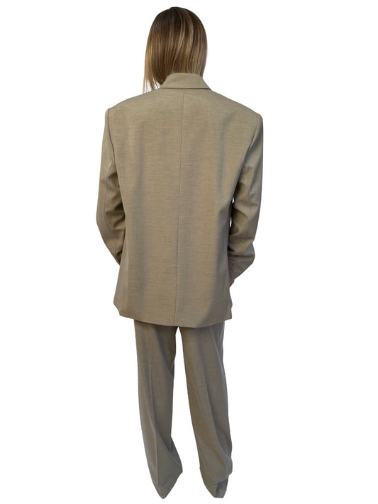 The Frankie Shop Neutral 3 Piece 'Gelso' Suit Set. Size: S-L