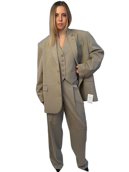 The Frankie Shop Neutral 3 Piece 'Gelso' Suit Set. Size: S-L