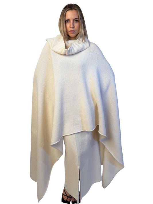 Joseph Cream Boiled Wool Snood Scarf. Size: O/S