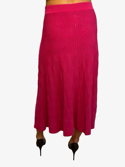 Scanlan Theodore Pink Knit Maxi Skirt. Size: S