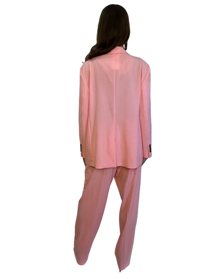 Hugo Boss Pink Relaxed Suit Set. Size: 12