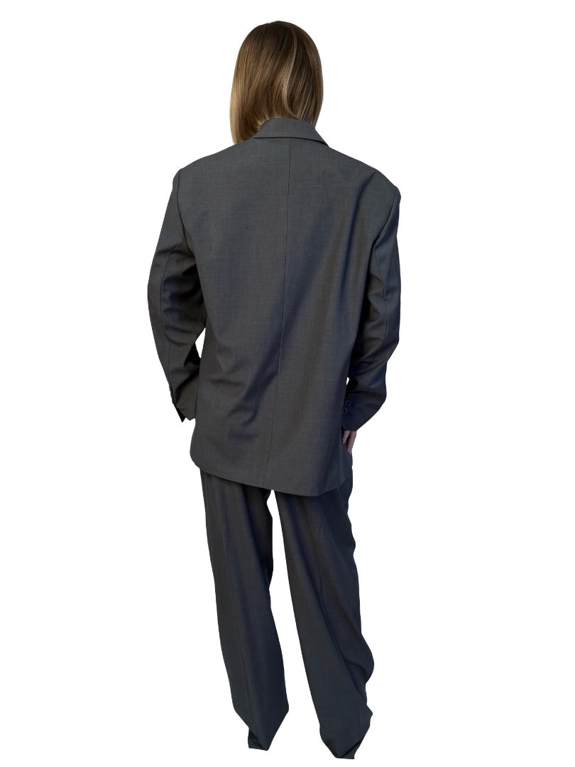 The Frankie Shop Dark Grey 'Gelso' Suit Set. Size: S-M