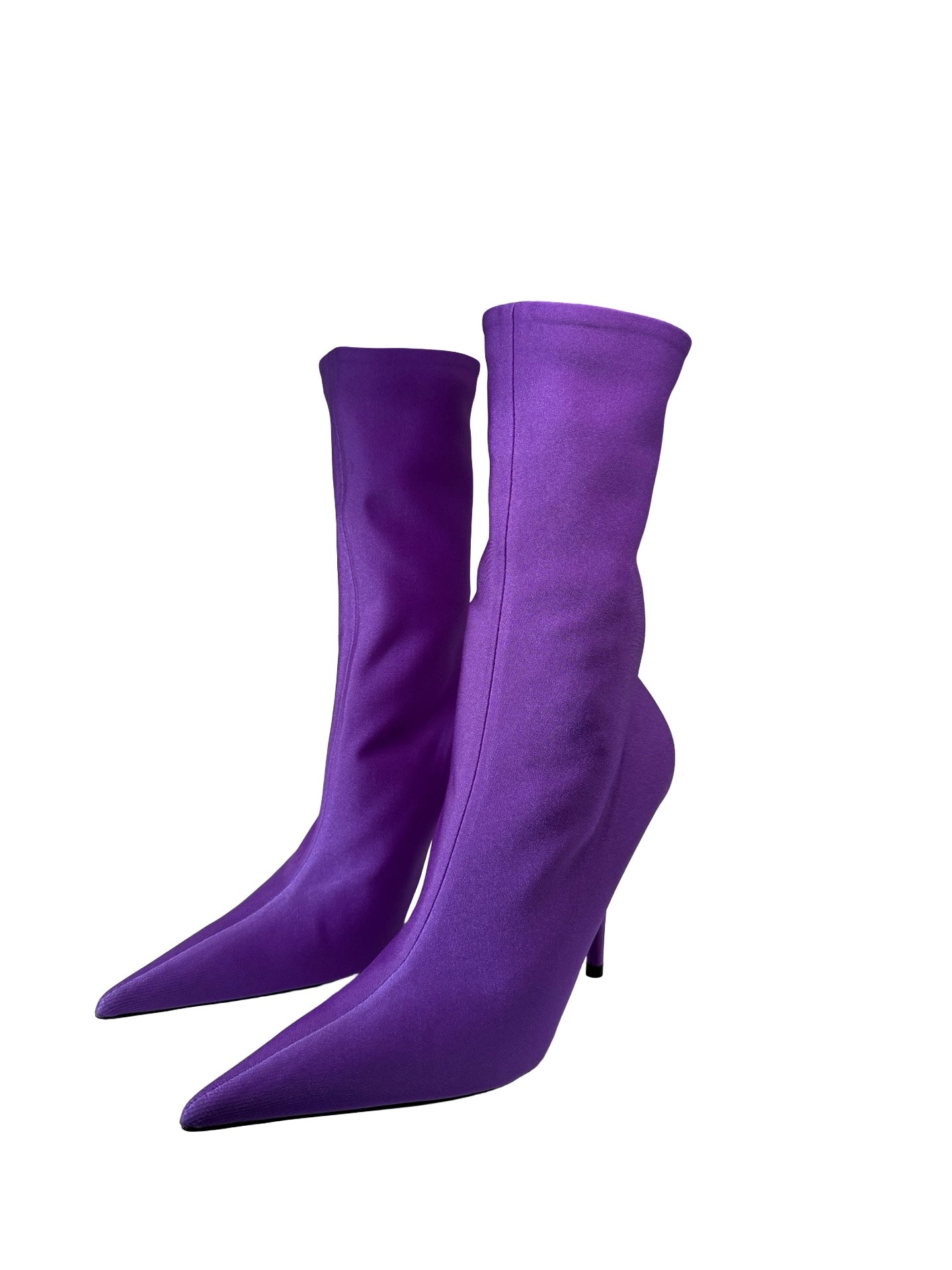 Balenciaga Purple Spandex Heels. Size: 36