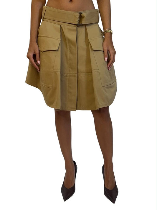 Zimmermann Khaki A Line Cargo Skirt. Size: 1