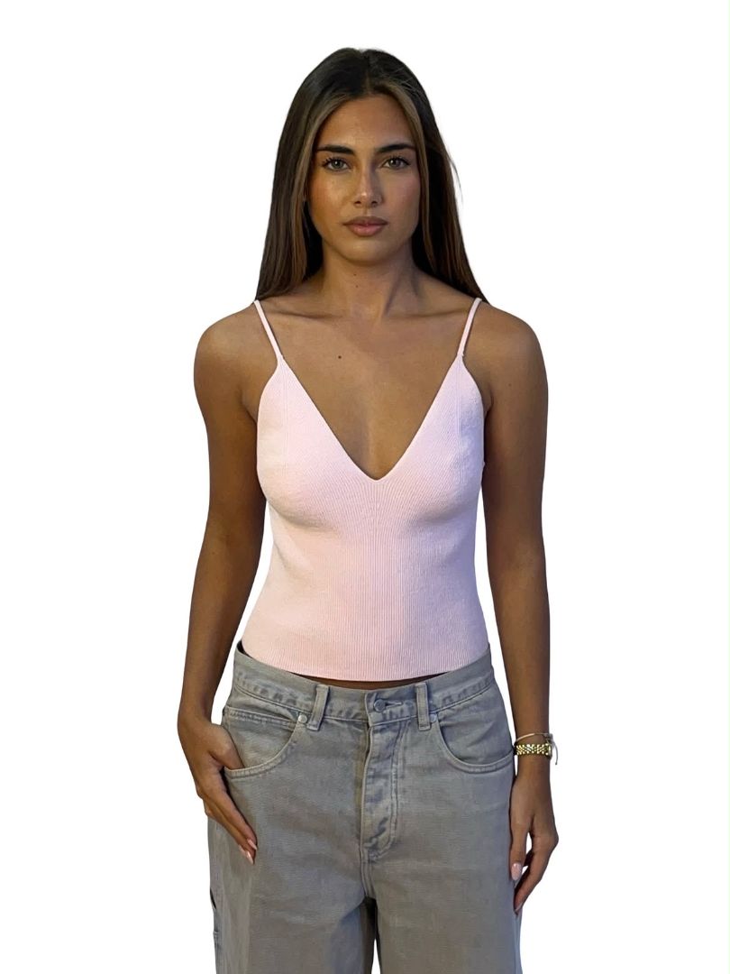 Scanlan Theodore Pink Cropped Cami. Size: M