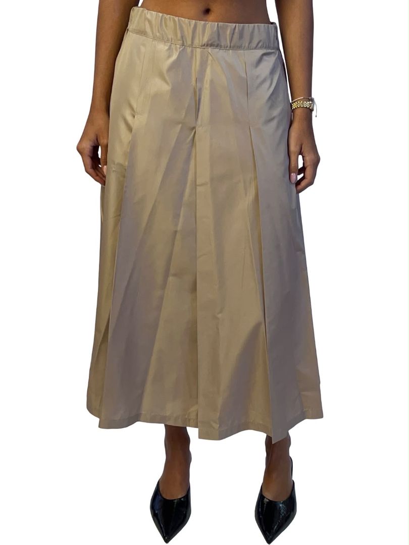 Gran Sasso Beige Nylon Skirt. Size: S