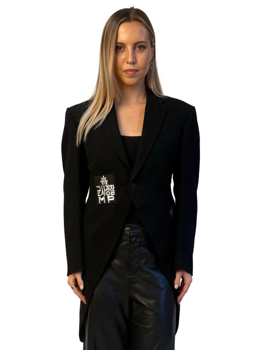 Stuart Trevor Black Edwardian Tailcoat. Size: 8-10
