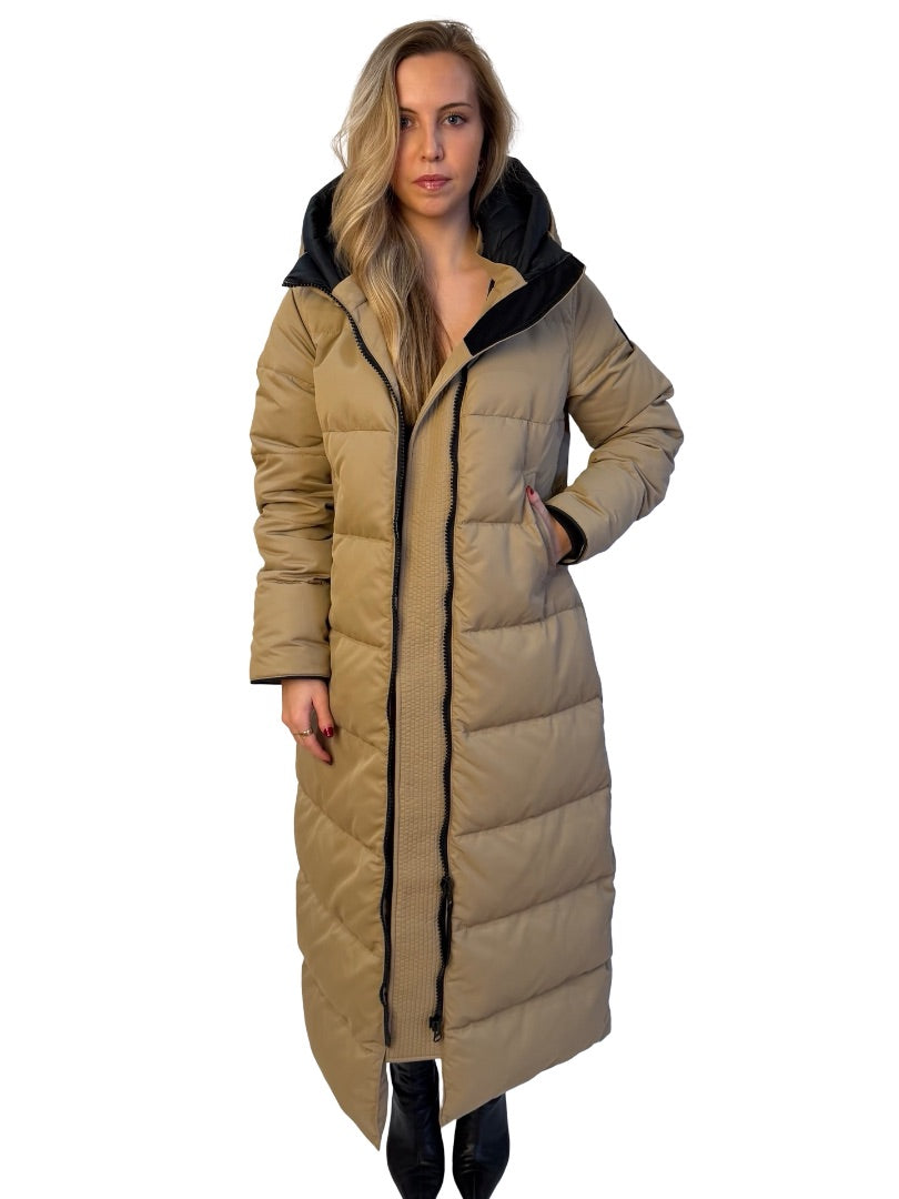 Canada Goose Desert Sand Long 'Mystique' Parka. Size: L