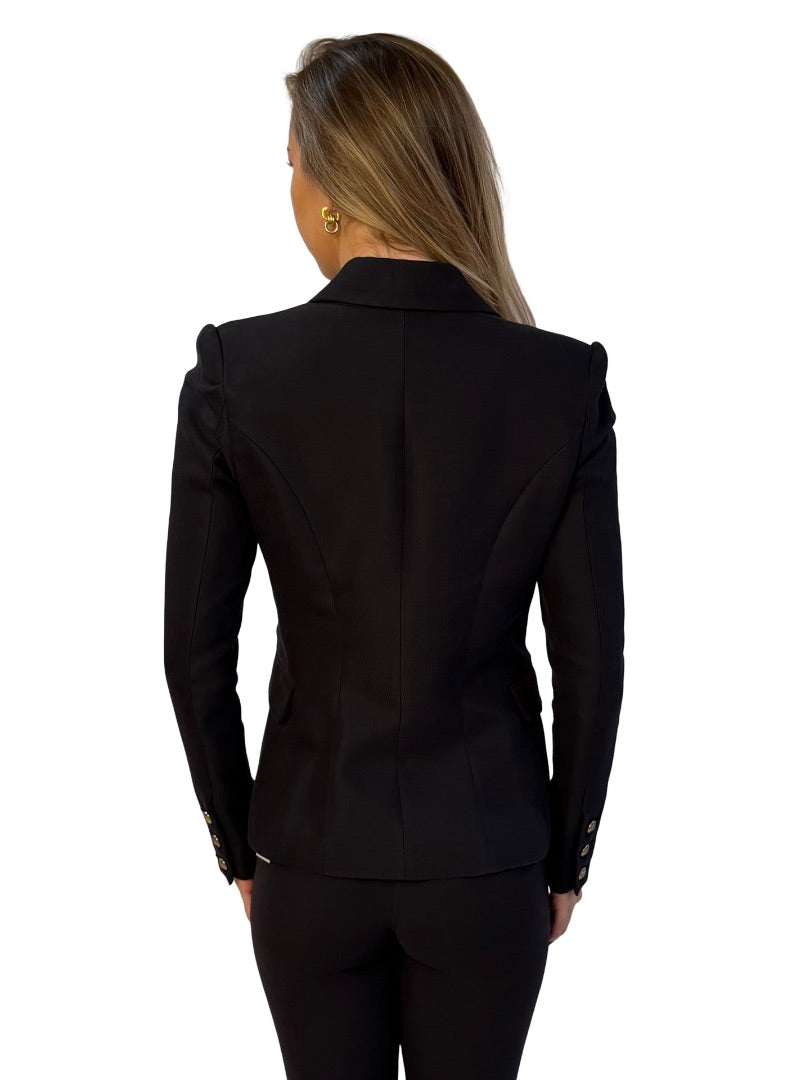 Camilla and Marc Black Double Breasted 'Dimmer' Blazer. Size: 8
