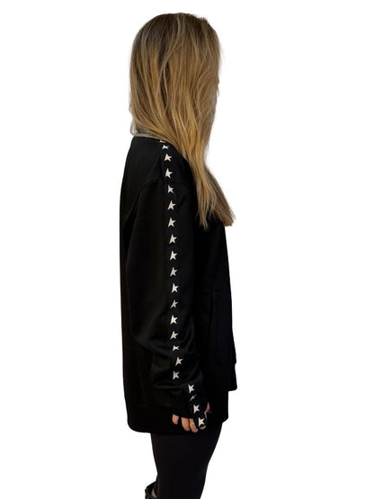 Golden Goose Black Star Tape Zip Jacket. Size: XL